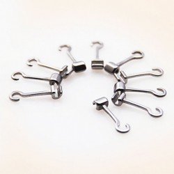 Curved Crimpable Hook/Stop
