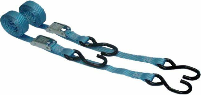 Conjunto cinturón amarre para moto (2 unidades) 300KG