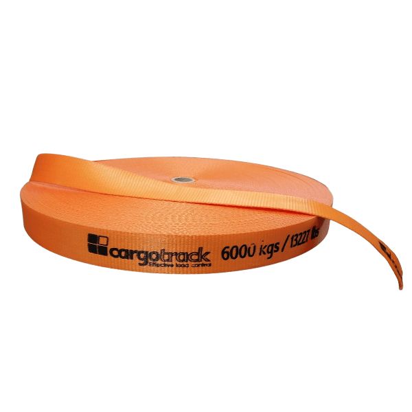 Cinta 50mm Rollo 100m 6000 daN naranja