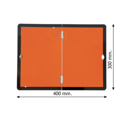 Placa ADR aluminio plegable vertical V11 HOMOLOGADA