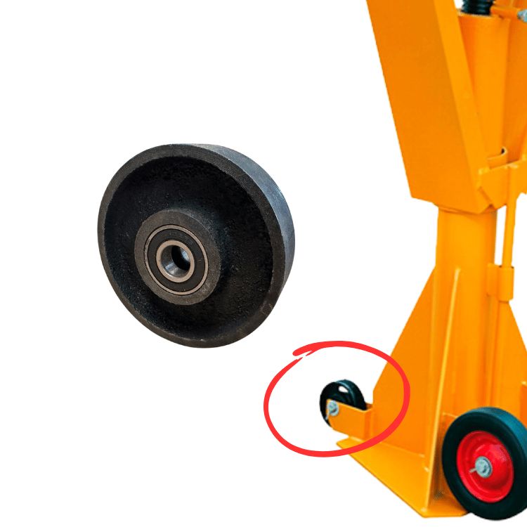 Repuesto Rueda delantera pequeña Caballete para Trailer