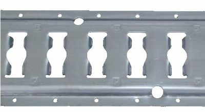 Raíl universal 3 metros ACERO inoxidable agujero 25mm (horizontal)