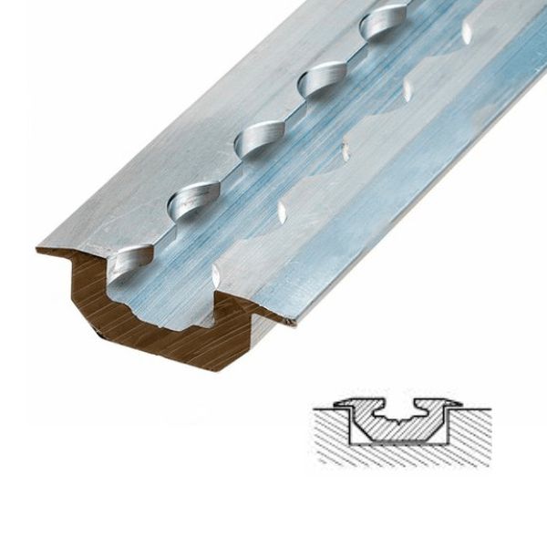 Raíl aeronáutico de empotrar