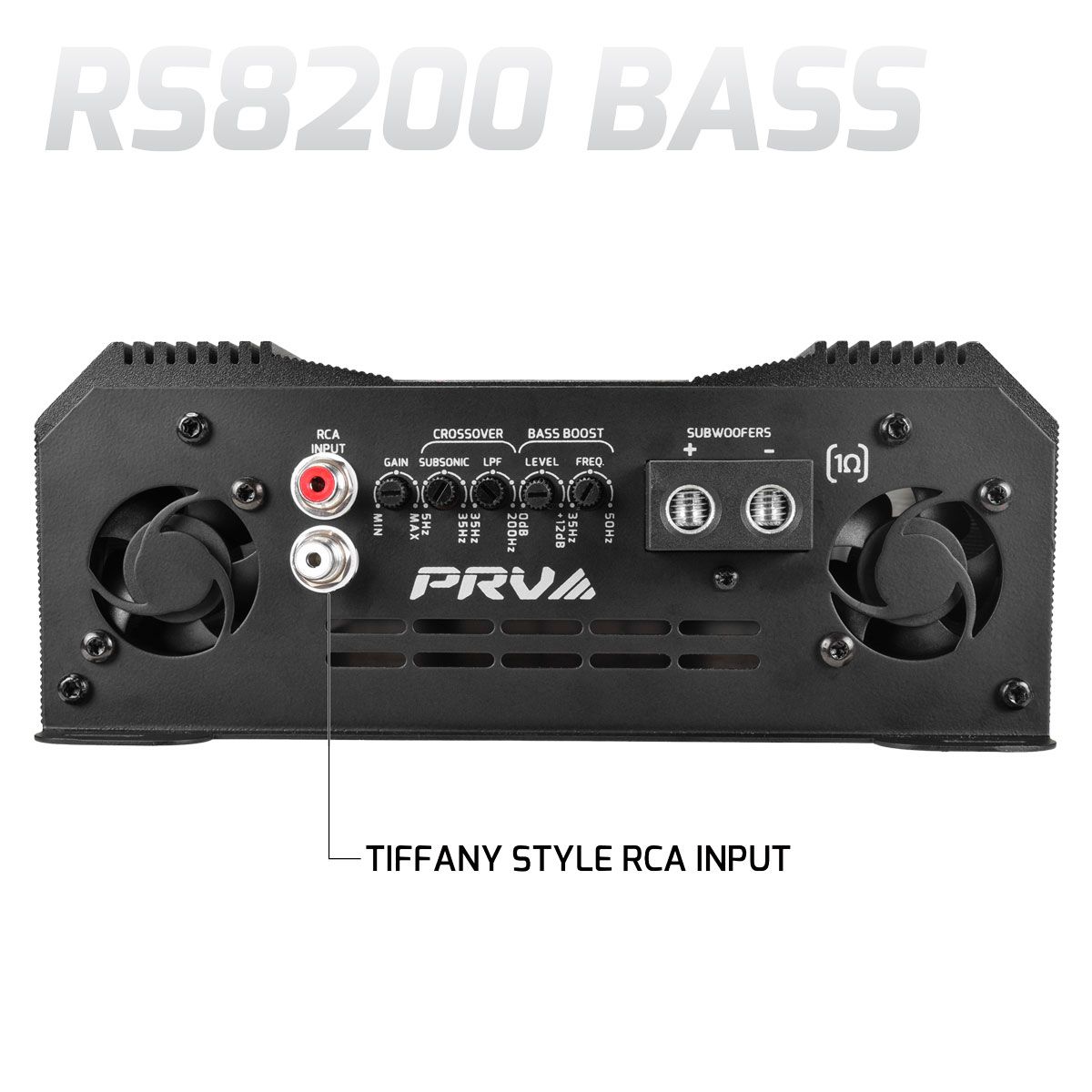 PRV 1 CHANNEL MONOBLOCK AMPLIFIER RS8200 BASS 1 Ohm