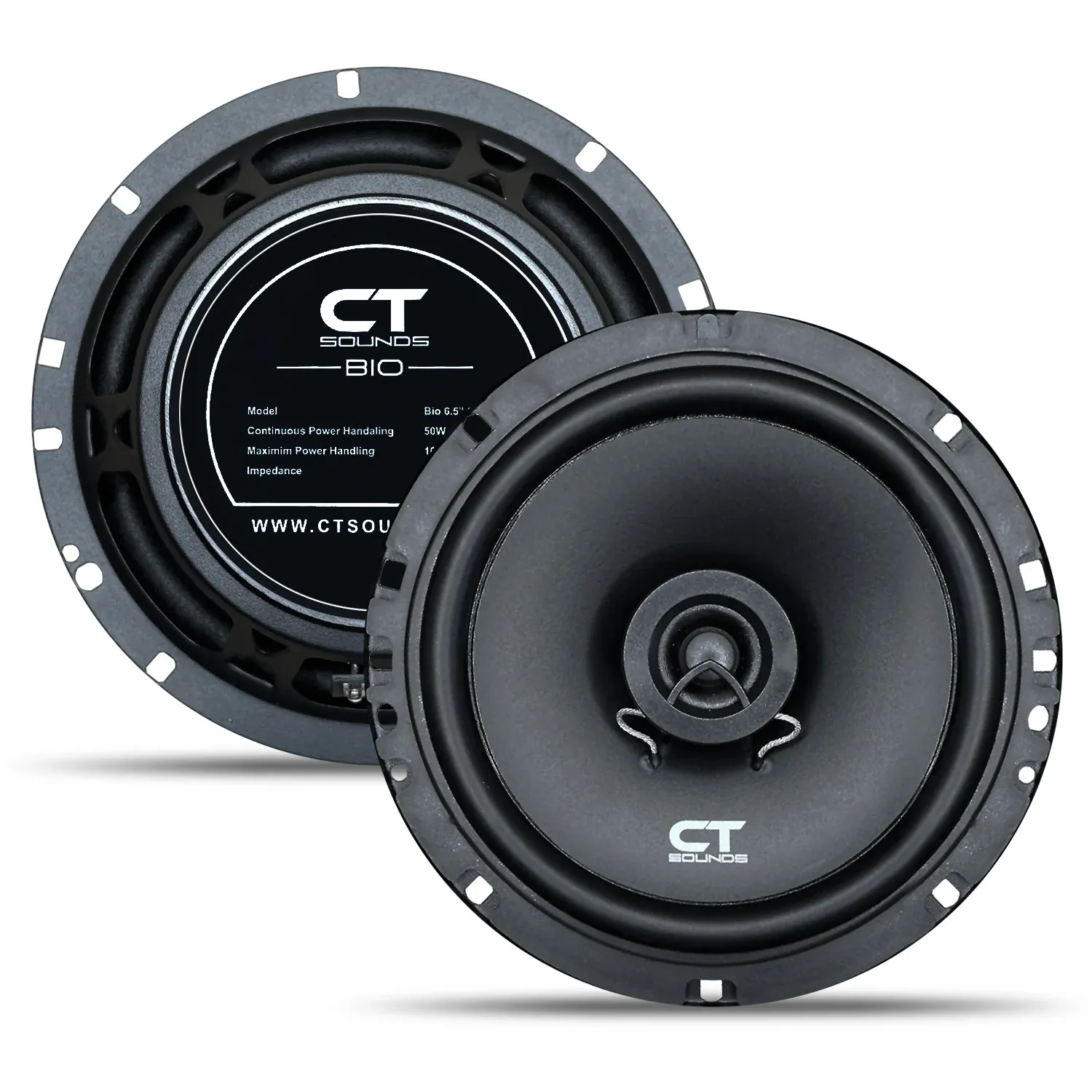 BIO-6-5-COX // 100 Watts RMS 6.5 Inch Car Coaxial Speakers, Pair