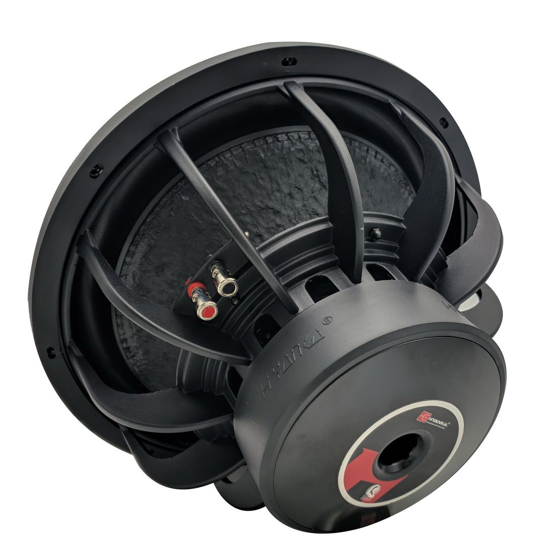 Hyanka BSF-15-4 | 15" Car Subwoofer 1000 Watt Rms DVC 4-Ohms Black Aluminum Basket