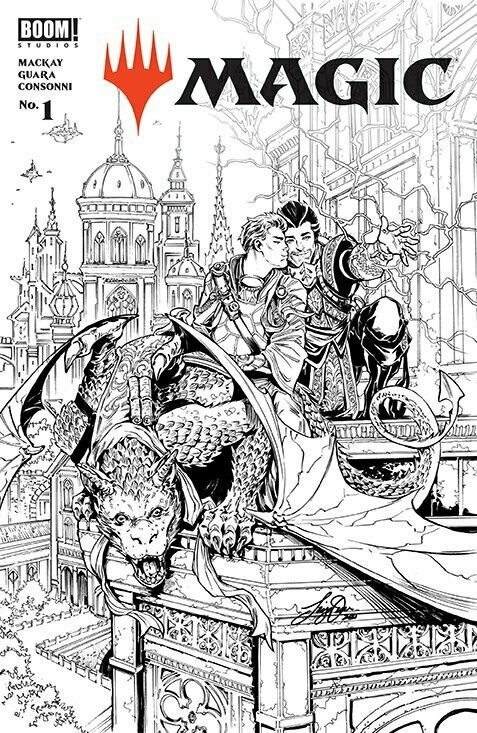 MAGIC THE GATHERING (MTG) #1 KNOWHERE EXCLUSIVE B&W Cvr