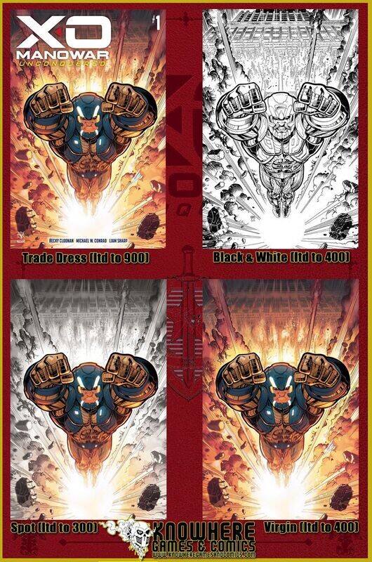 X-O Manowar Unconquered #1 Adams Variant Set