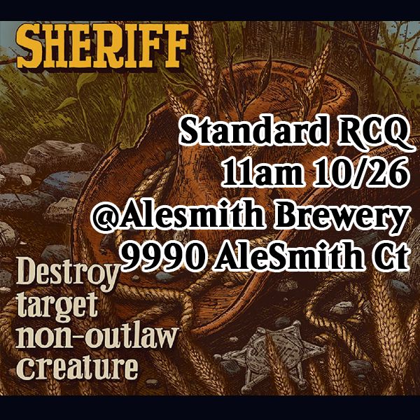 Season 4 Round 2 RCQ Standard October 26th Season 4 Round 2 RCQ Standard October 26th