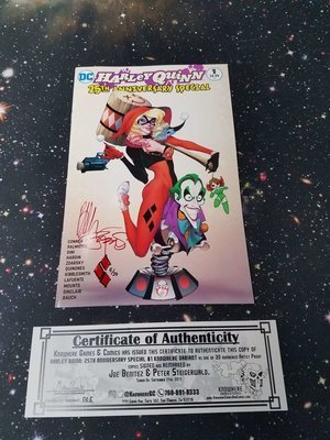HARLEY QUINN 25TH ANNIVERSARY SPECIAL #1 Knowhere Exclusive ARTIST PROOF Variant SIGNED by BENITEZ w/ CoA