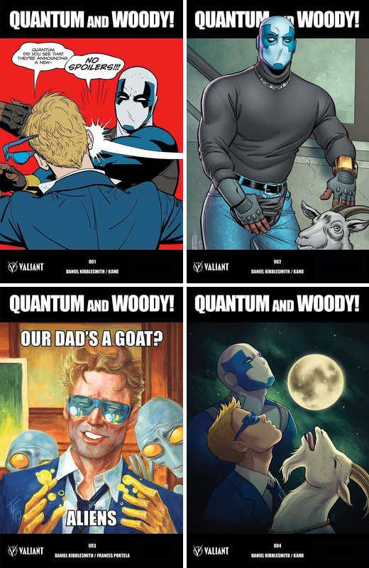 QUANTUM & WOODY (2017) Exclusive MEME cover BUNDLE