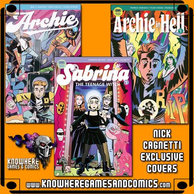 Archie 2026 Knowhere Exclusive 3-Pack Nick Cagnetti covers Archie 2026 Knowhere Exclusive 3-Pack Nick Cagnetti covers