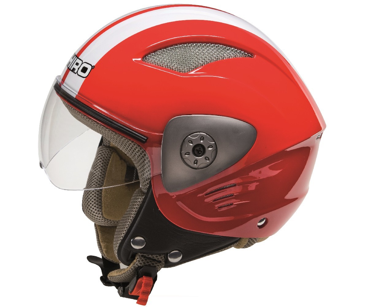 regalo velo moto llavero con estrella Familienkalender Casco abierto sin visera color rojo casco de protección casco de seguridad
