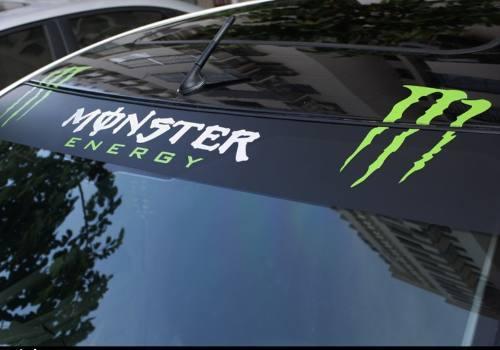 Sticker Banner Monster Energy Para Parabrisas Auto Camioneta