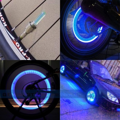 Luces led para las llantas de auto, moto y bicicleta