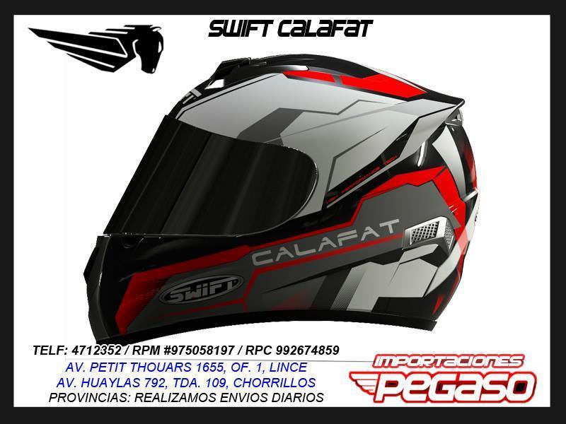 CASCO SWIFT CALAFAT NEGRO O ROJO