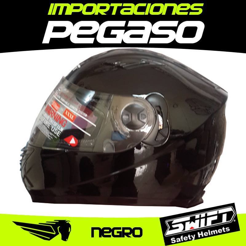 CASCO SWIFT NEGRO BRILLO