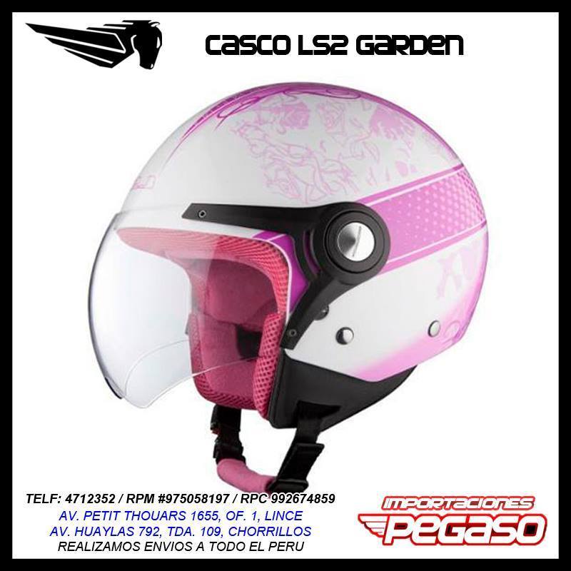 CASCO DAMA LS2 GARDEN