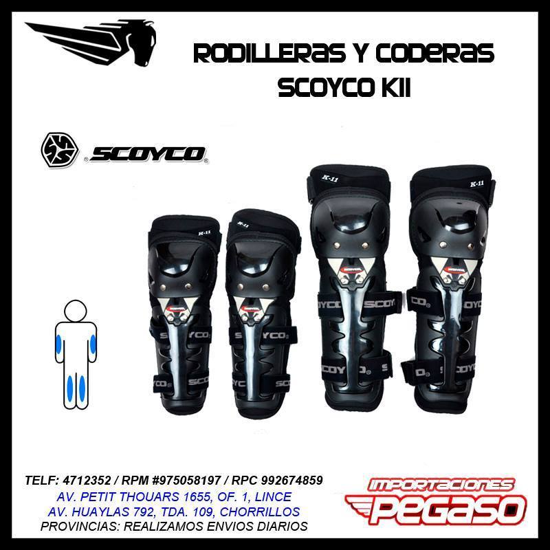 ​RODILLERAS Y CODERAS SCOYCO K11 (4 PIEZAS)