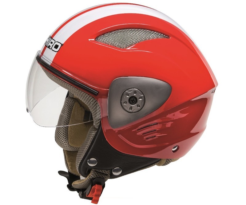 Casco Abierto Shiro Rojo