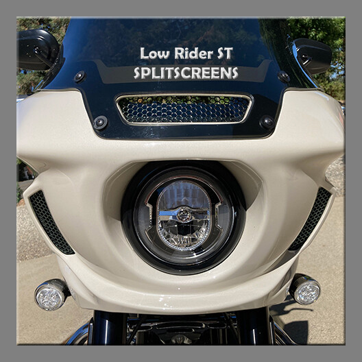 Low Rider ST SPLITSCREENS - Motorcycle Vent Screens for HARLEY FLT, FLH,  FXLRST