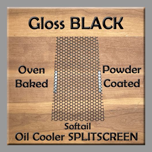 Softail - Oil Cooler SPLITSCREEN - Gloss BLACK