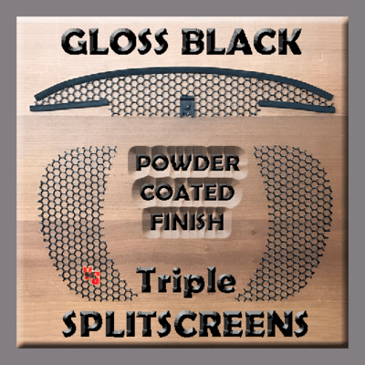 Road Glide Triple SPLITSCREENS - Gloss Black