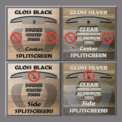 CUSTOM ORDER CATALOG: Center or Side SPLITSCREEN(S) Oil Cooler SPLITSCREEN