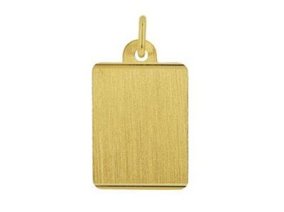 Pendentif plaque identité rectangle