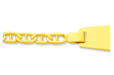Gourmette bébé maille Marine battue