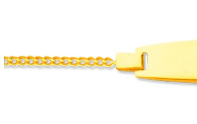 Gourmette bébé maille Marine battue