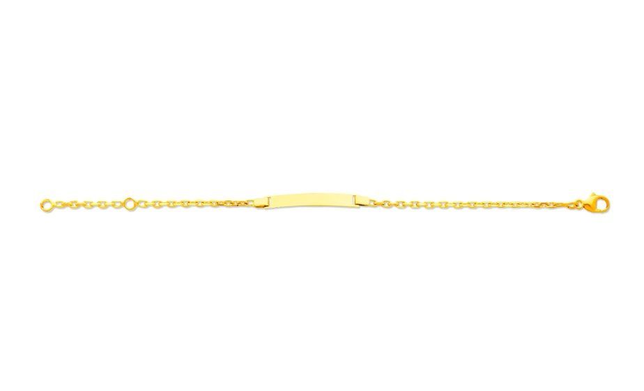 Gourmette bébé maille Forçat diamantée
