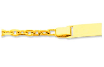 Gourmette bébé maille Forçat diamantée