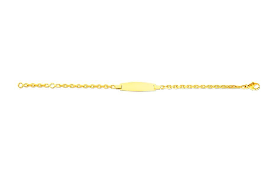 Gourmette bébé maille Forçat diamantée