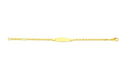 Gourmette bébé maille Forçat diamantée