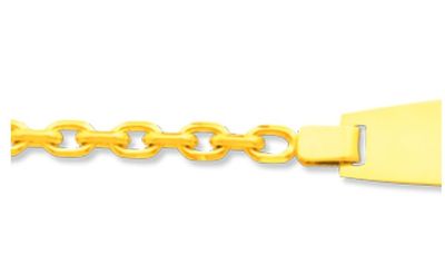 Gourmette bébé maille Forçat diamantée
