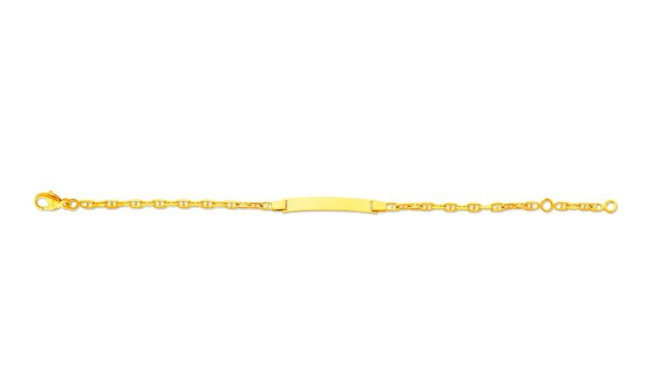 Gourmette bébé maille Forçat marine