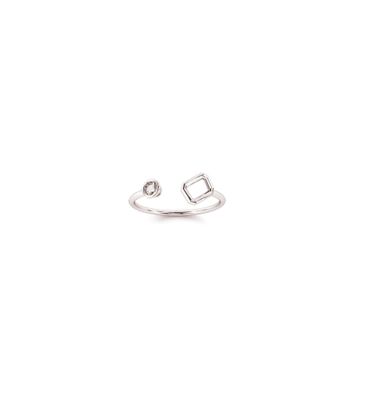 Bague Zavkhan Or Blanc