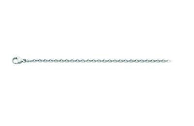 Chaîne Maille Forçat diamantée Or Blanc 1