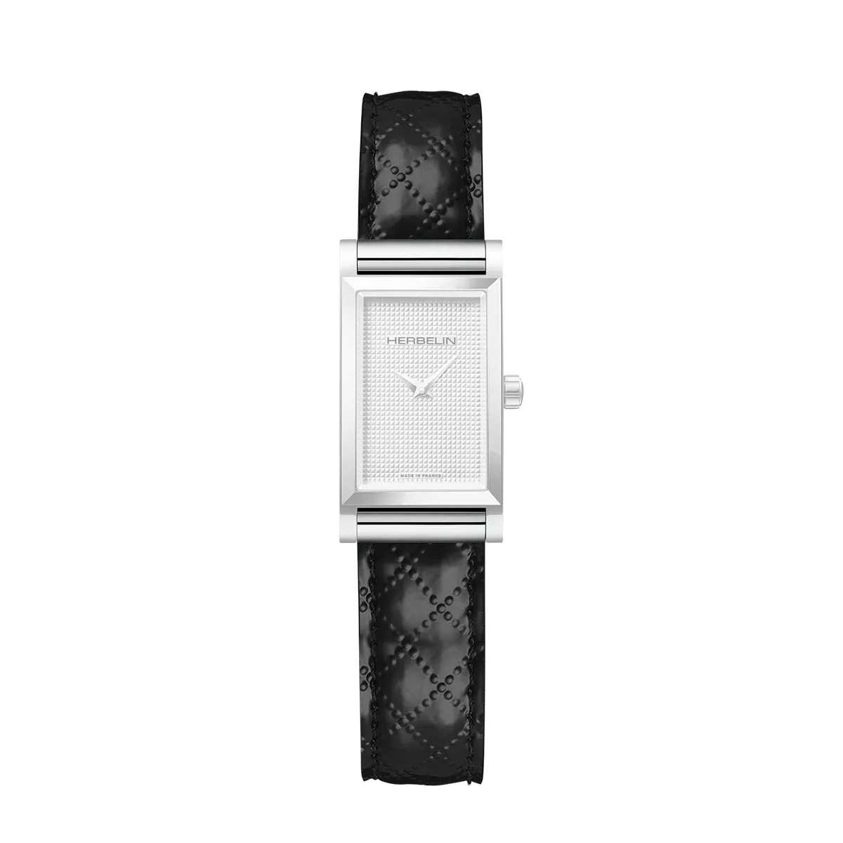 Bracelet simple - Noir Matelassé