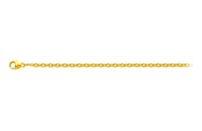 Chaîne Maille Forçat diamantée Or Jaune