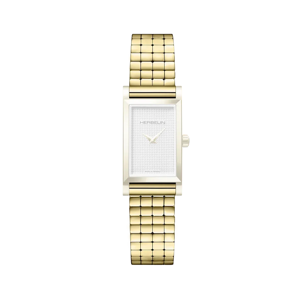 Bracelet Simple- Acier Cube Doré
