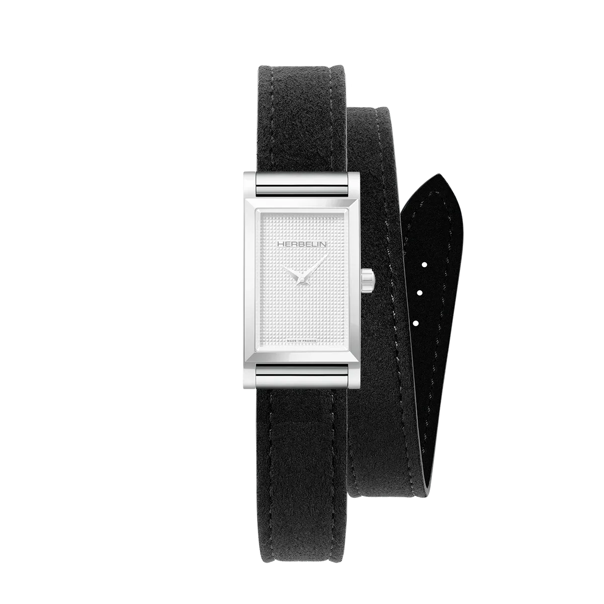 Bracelet Double - Noir Suédé