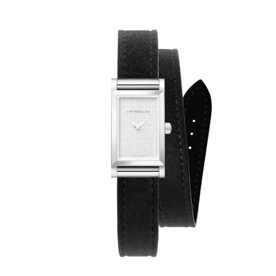 Bracelet Double - Noir Suédé