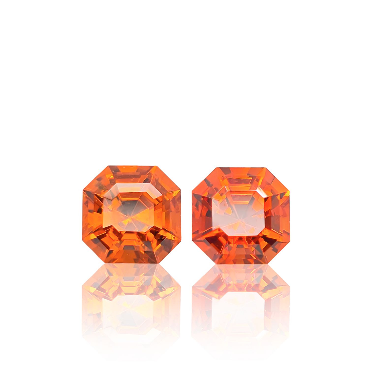Grenat Mandarin Lot De 2 - 2,02 CT