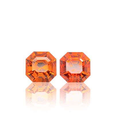 Grenat Mandarin Lot De 2 - 2,02 CT
