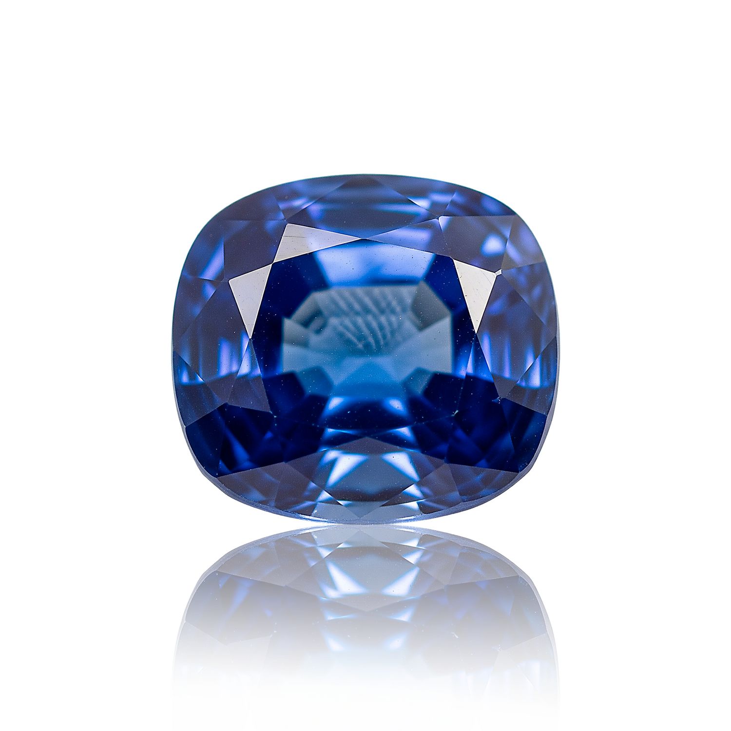 Saphir bleu non chauffé Bleu Royal taille circulaire 3,02 carats, Sri Lanka
