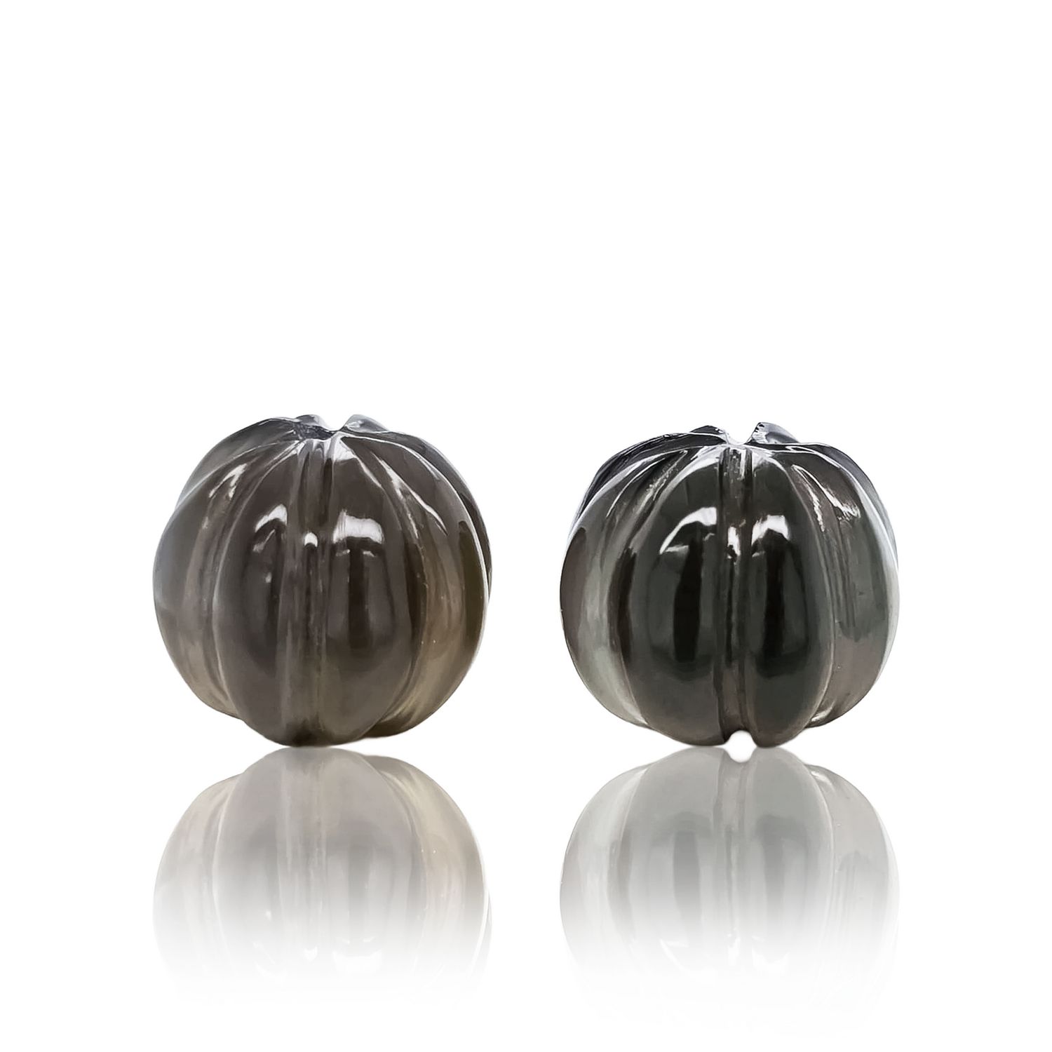 Calcédoine Brune - Lot De 2 - 13,62 CT