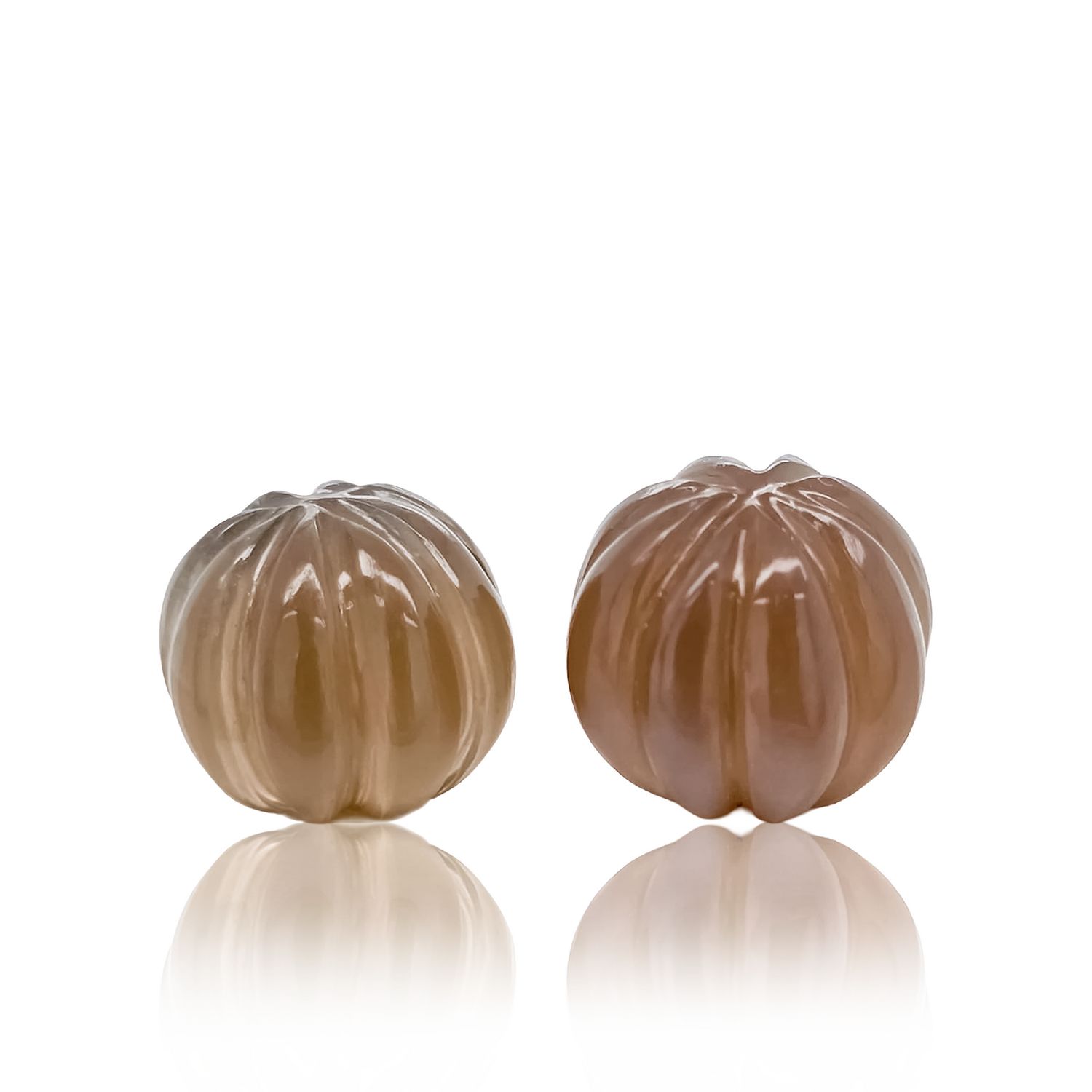 Calcédoine Brune - Lot De 2 - 11,61 CT