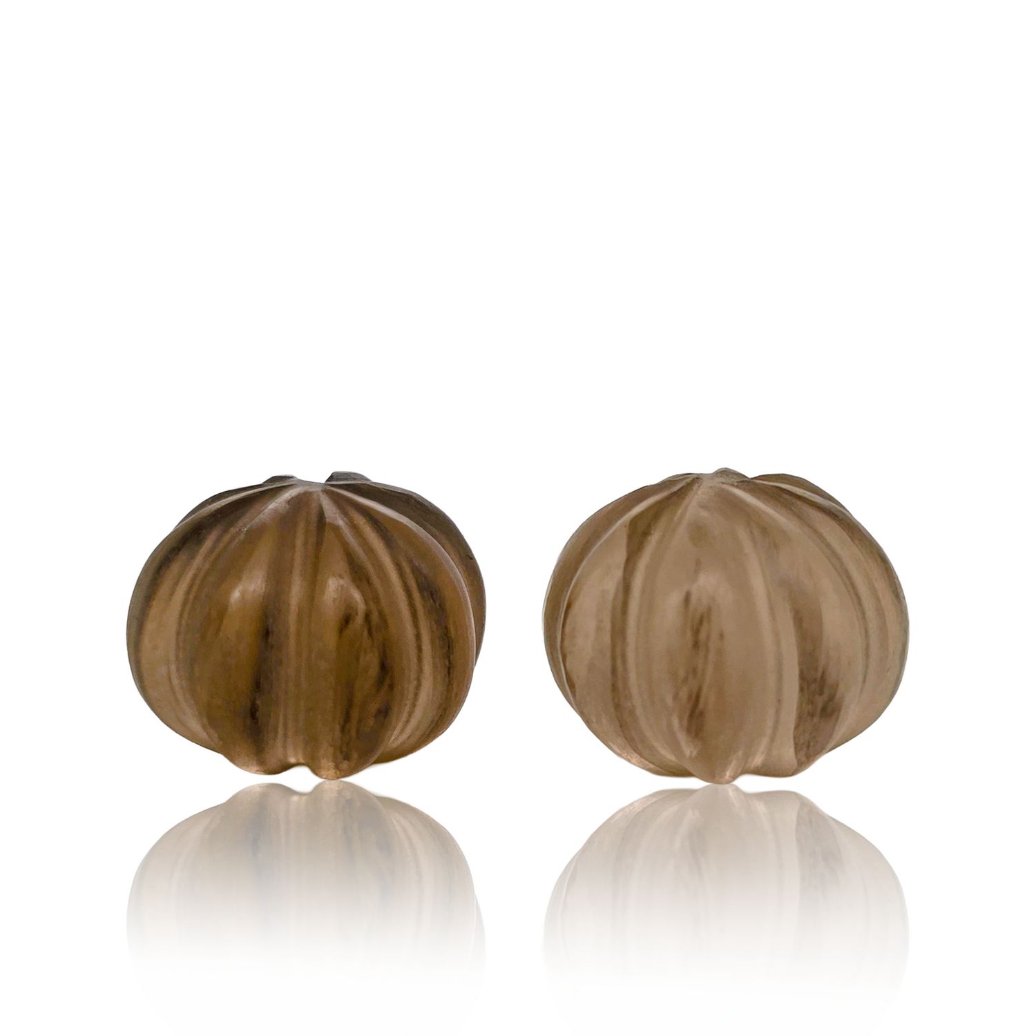 Calcédoine Brune - Lot De 2 - 17,07 CT